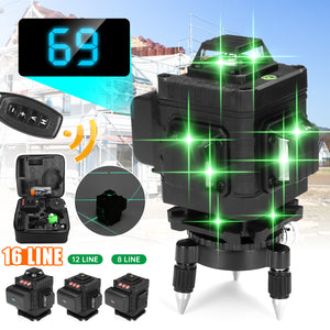 8/12/16 Line Laser Level Green Light Auto Self Leveling Cross 360 Measuring