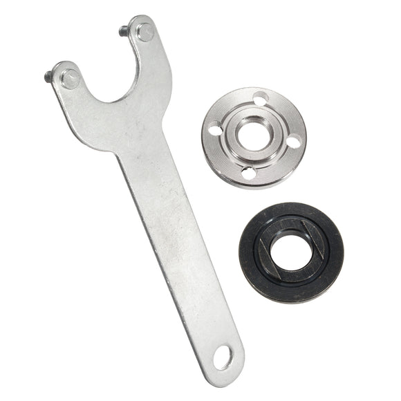 130mm Lock Nut with Grinder Flange Wrench  Spanner Flange Nuts for Grinde Angle Grinder