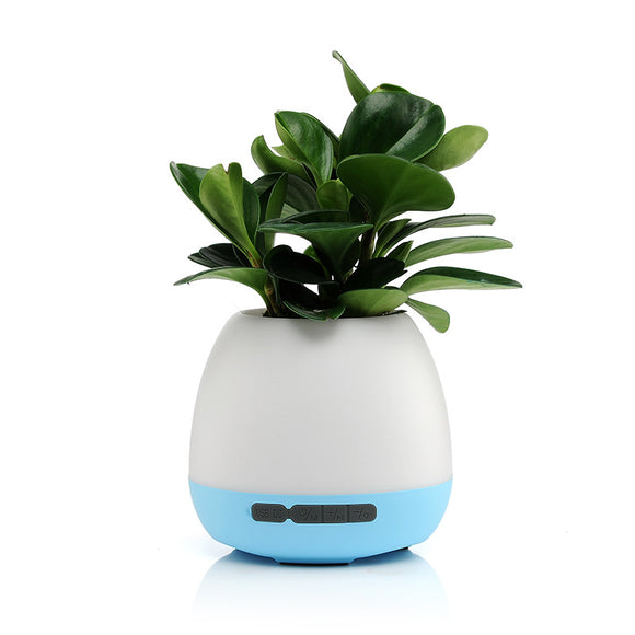 Wireless bluetooth Speaker Music Flowerpot Potted Touch Control Colorful Light Speaker