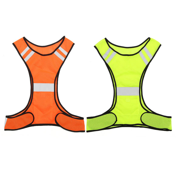 Night Work High Visibility Reflective Vest Security Safety Gear Stripes Jacket