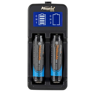 AloneFire SC-02 18650 18500 Battery Charger For Li-ion Ni-MH Ni-CD 10440 14500 16340 AA AAA AAAA 3.7V 1.2V LCD Battery Charger