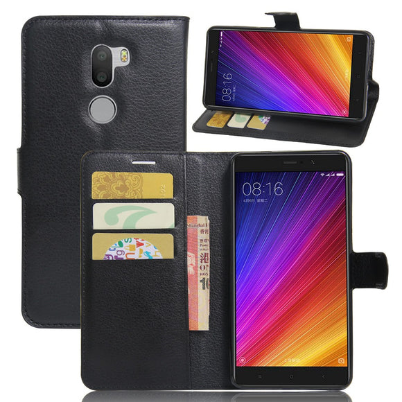 PU Leather Flip Magnetic Card Solt Wallet Stand Case For Xiaomi Mi5s Plus