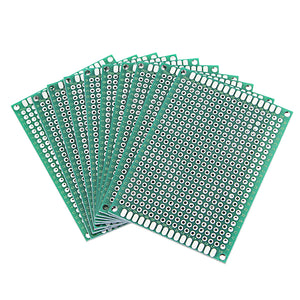 Geekcreit 10pcs 50x70mm FR-4 2.54mm Double Side Prototype PCB Printed Circuit Board