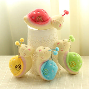 Cute Snail Animal Fluffy Plush Stuffed Pendant Toy Gift