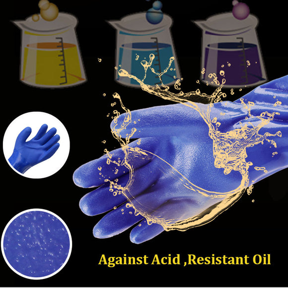 301 Oil Acid Alkali Proof Waterproof Gloves Industrial Plastic Rubber Gloves