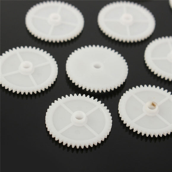 50Pcs/Pack  3mm 44Teeth Plastic Single Layer Gear For DIY Model Toy Motor Shaft Gear