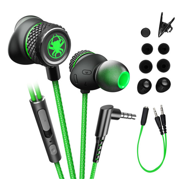 PLEXTONE G15 Wired Earphone Stereo 10MM Dynamic Noise Reduction Earbuds 3.5MM In-Ear Gaming Headset with Mic