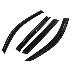 4Pcs For TOYOTA RAV4 2006-2012 JDM Wavy 3D Style Plastic Exterior Visor Vent Shades Window Sun Rain Guard Deflector