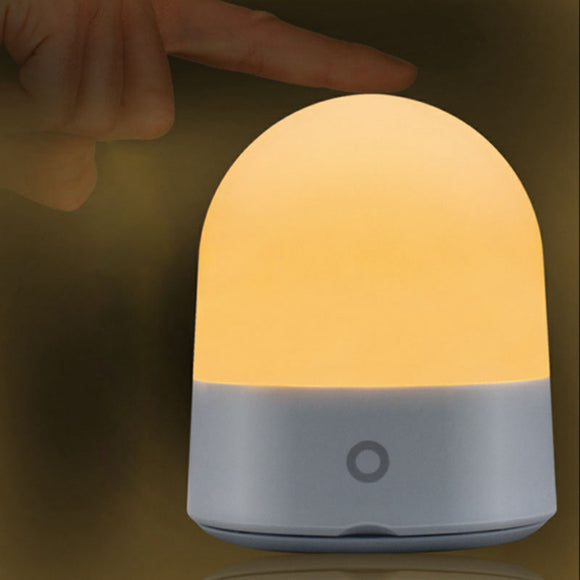 Portable 3W USB Rechargeable Touch Sensor LED Night Light Dimmable RGBWW Bedside Camping Lamp