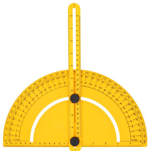 Plastic Protractor Angle Finder Measure Ruler Goniometer Articulating Arms Template Tool