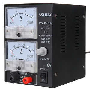 YIHUA 1501A 15V 1A Adjustable DC Power Supply Mobile Phone Repair Power Test Regulated Power Supply