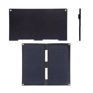 HAWEEL 14W 2-Fold Foldable Solar Panel Charging Bag with Dual USB 5V / 2A Max