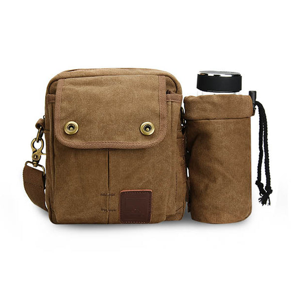 Canvas Retro Leisure Crossbody Bag Outdoor Travel Shoulder Bag Kettle Bag