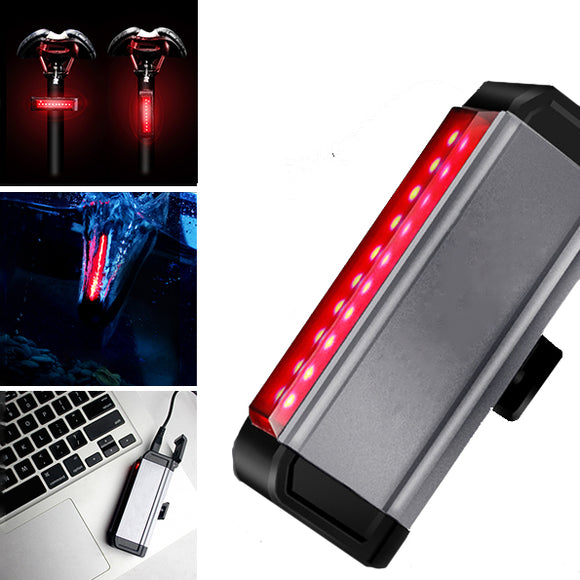 WILD MAN Bicycle Taillight 300h Long Life 4 Modes Waterproof Wide Angle Night Light USB Charging