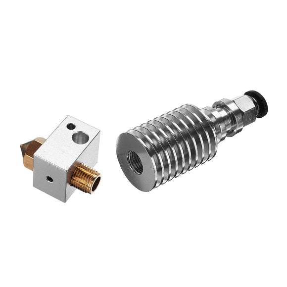 1.75mm V5 Upgraded Remote Extruder Nozzle Kit 0.4mm Brass Nozzle/PC6-01 Pneumatic Connector