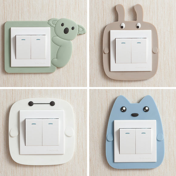 Cartoon Bathroom Luminous Light Switch Sticker Wall Sticker Switch Cases Switch Adornment