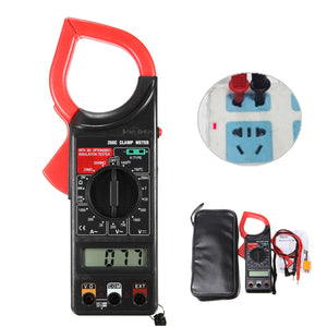 DT266C Digital Clamp Meter Multimeter AC DC Current Volt Resistance Tester Temperature Tester