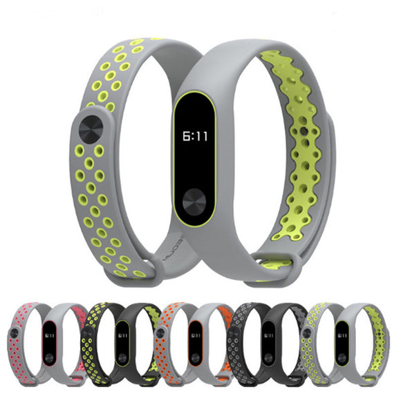 Mijobs Colorful Strap Sport Silicone Replacement Bracelet for  Xiaomi MiBand 2