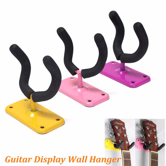 Padded Guitar Display Wall Hanger/Bracket /Hook Bass Electric Acoustic Ukelele