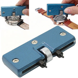 Adjustable Blue Watch Battery Change Back Case Cover Opener Remover Screw Wrench Repairing Tool