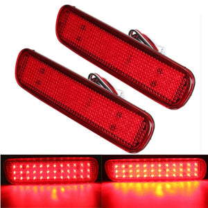 Pair LED Brake Tail Light Rear Bumper Reflector Fog Light  For Toyota Land Cruiser Lexus LX470