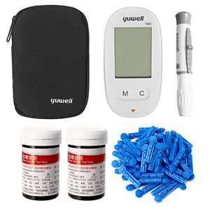 Blood Glucose Meter Diabetic Testing Monitors with 50X Strips 50X Lancets Set