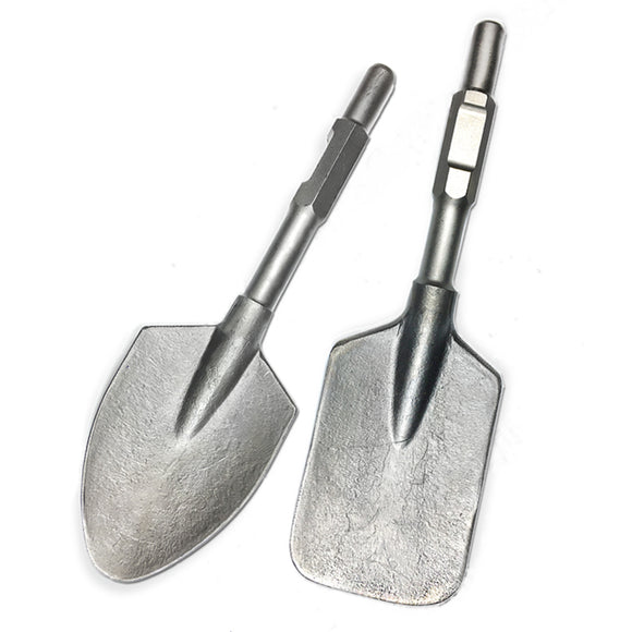 Clay Spade Chisel For 65/95 Jack Hammers Square-Tipped Extra Wide Pointed Shovel
