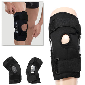 Double Hinged Full Knee Support Brace Pad Adjustable Aluminium Support Joint Protection