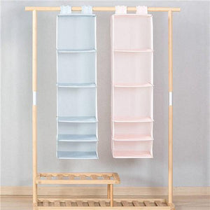 Original Xiaomi Mi Home 5 Layers Hanging Closet Organizer Household Hanging Foldable Storage Bag