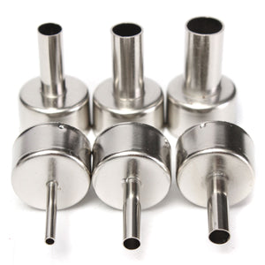 6Pcs 3/5/6/8/10/12mm Circular Nozzles For Hot Air Soldering Station 858A 858D