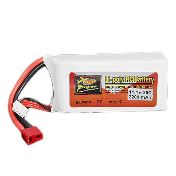 ZOP Power 3S 11.1V 2200mAh 25C Lipo Battery T Plug