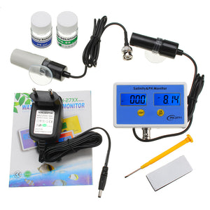 Wattson WS-PH2771 Online PH/Salinity Monitor 2 In 1 Water Quality Online Analyzer Tester