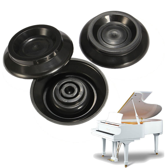 3PCS Piano Caster Cup Standard Size for Grand Piano Anti Shock Anti-slip