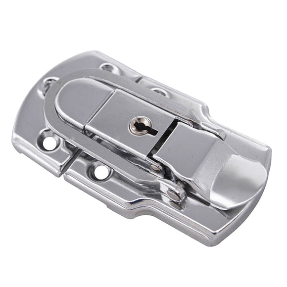 6401B 9050mm Chrome Plated Drawbolt Closure Latch Case Latch Key Locking