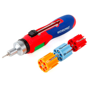 WORKPRO 24 in 1 Multi-bit Ratcheting Screwdriver Set with Auto-loading Bits Chamber Repair Tools