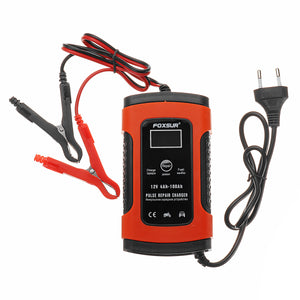 110-220V Intelligent Battery Charger 12V 5A Pulse Repair Battery Charging with LCD Display