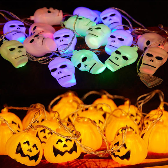 Halloween Ghost Pumpkin Colorful String Lights Garden Courtyard Haunted House Bar Holiday Decoration