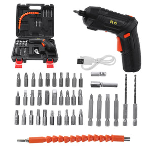 DC3.6V 1300mAh Mini Electric Screwdriver Drill Lithium Cordless Power Screw Driver Tool With Drill Bits