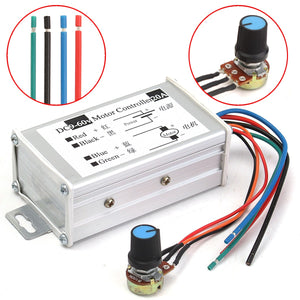 12V 24V 20A Max PWM DC Motor Stepless Adjustable Speed Controller 25kHz