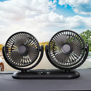 8W Car Fan USB Plug Currency Multi Function360 Degree Adjustable 3 Levels Power