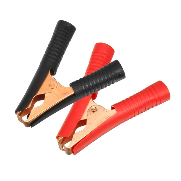 2Pcs Car Alligator Copper Plating Clamps Clip 100A Battery Clamps Crocodile Clips