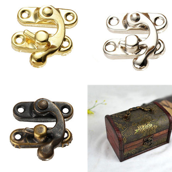 4 pcs Buckle Dark Wooden Box  Accessories Buckle Snap Shackle Buckle Box  lock