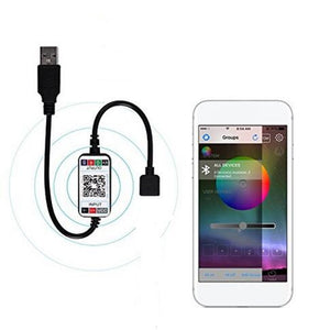 DC5V bluetooth 4.0 APP Control Mini USB 4 Pin LED Controller for RGB Strip Light