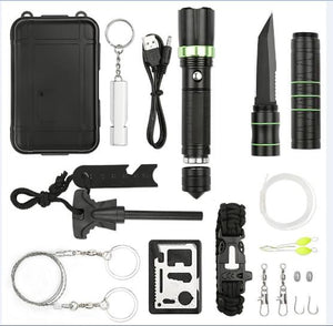 Outdoor Sports SOS Emergency Survival Equipment Kit Tactical Hunting Tool With Self-Help Box