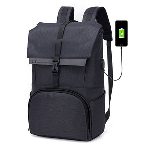 Oxford Large Capacity 17 Inches Laptop Bag USB Charging Backpack For Men