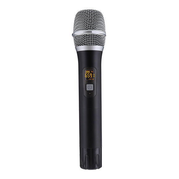 NASUM 48 Channel UHF Wireless Karaoke Microphone Handheld Mic with 6.35mm Plug Mini Receiver for home Conference Outdoor Party
