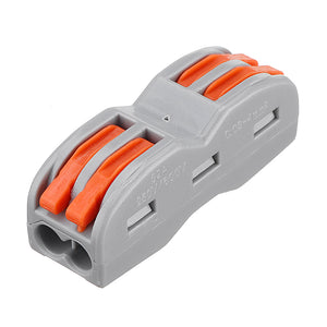 2Pin Wire Docking Connector Termainal Block Universal Quick Terminal Block SPL-2 Electric Cable Wire Connector Terminal Butt Joint Cable Connector 0.08-4.0mm