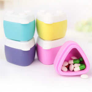 Silicone Travel Pill Case Portable Medical Containers Jewelry Cosmetic Case Dispenser Vitamin Holder