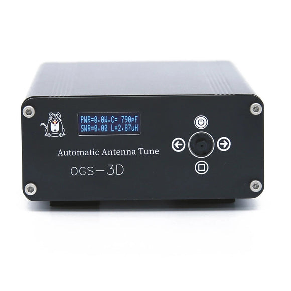 OGS-3D ATU-100 Rechargeable Shortwave Antenna Tuner Automatic Antenna Tuner with Menu Adjustment Function QRP QRO Mode Optional Full automatic Manual Mode Switchable