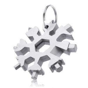 AOTDDOR 18 in 1 Multifunction Snowflakes Screwdriver Multi-tool Portable Keychain Screwdriver Bottl